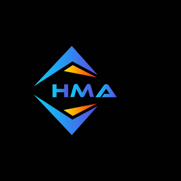 Hma 디자인 Black Background Hma 창의적 이니셜 — 스톡 벡터