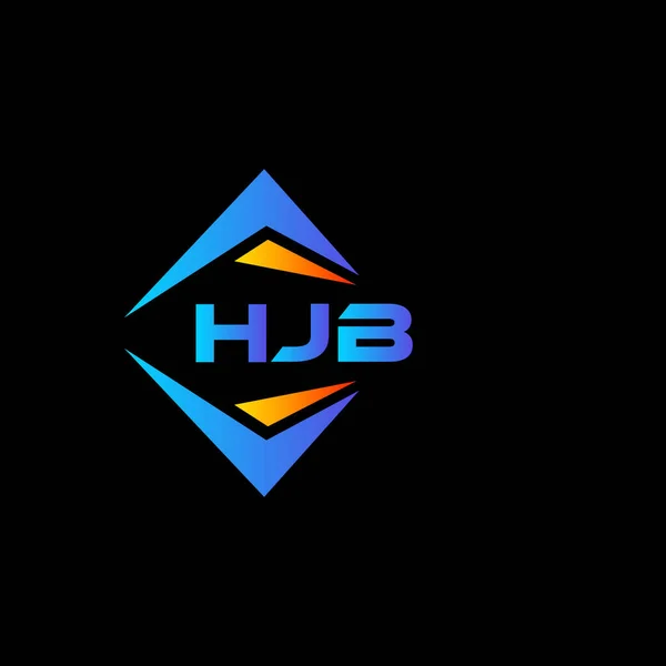 Hjb抽象技術のロゴデザインはブラックを基調としている Hjbクリエイティブイニシャルレターロゴコンセプト — ストックベクタ