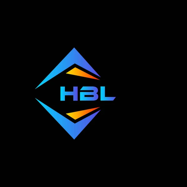 Hbl Abstract Technology Logo Design Black Background Hbl Creative Initials — Stock Vector