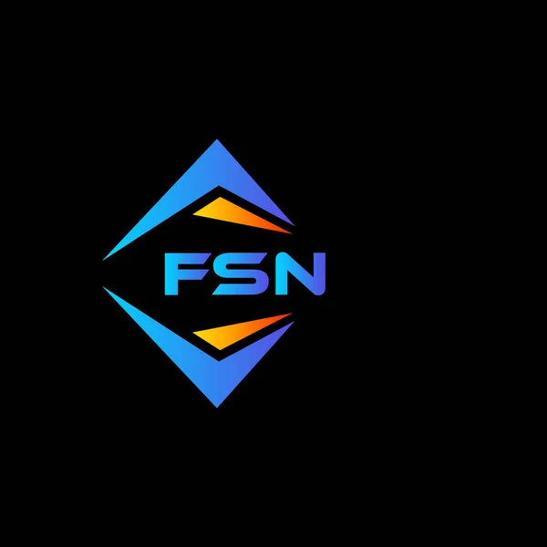 Fsn抽象技術のロゴデザイン Fsnクリエイティブイニシャルレターロゴコンセプト — ストックベクタ