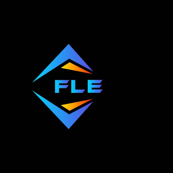 Fle Abstrakt Teknik Logotyp Design Svart Bakgrund Fle Kreativa Initialer — Stock vektor