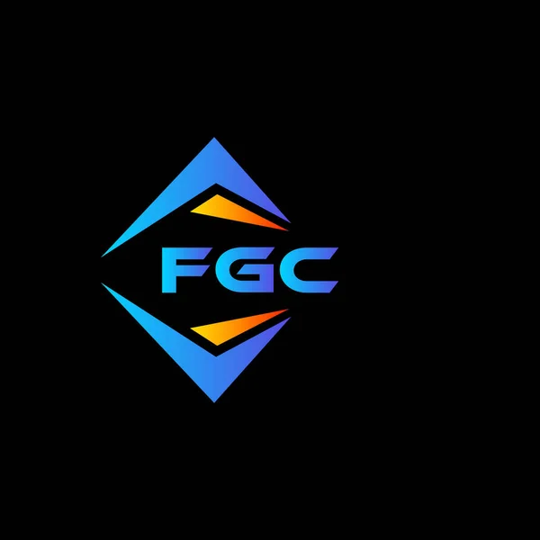 Fgc Abstrakt Teknik Logotyp Design Vit Bakgrund Fgc Kreativa Initialer — Stock vektor