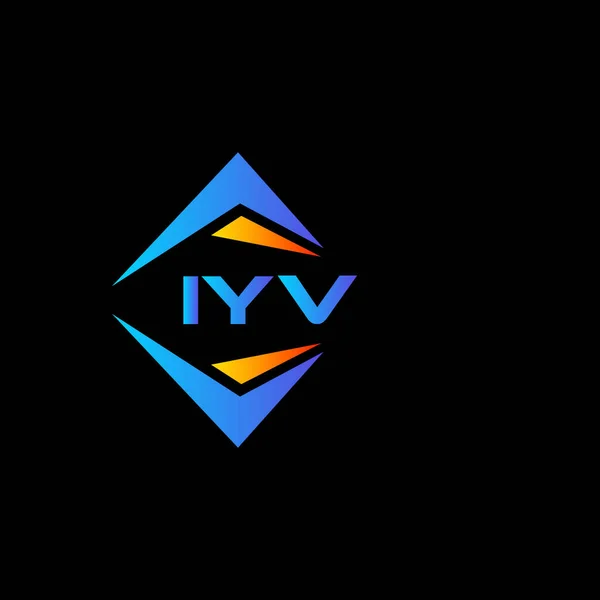 Iyv Abstrakt Teknik Logotyp Design Vit Bakgrund Iyv Kreativa Initialer — Stock vektor