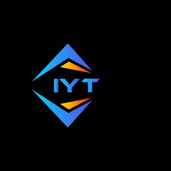 Iyt Abstrakt Teknik Logotyp Design Vit Bakgrund Iyt Kreativa Initialer — Stock vektor