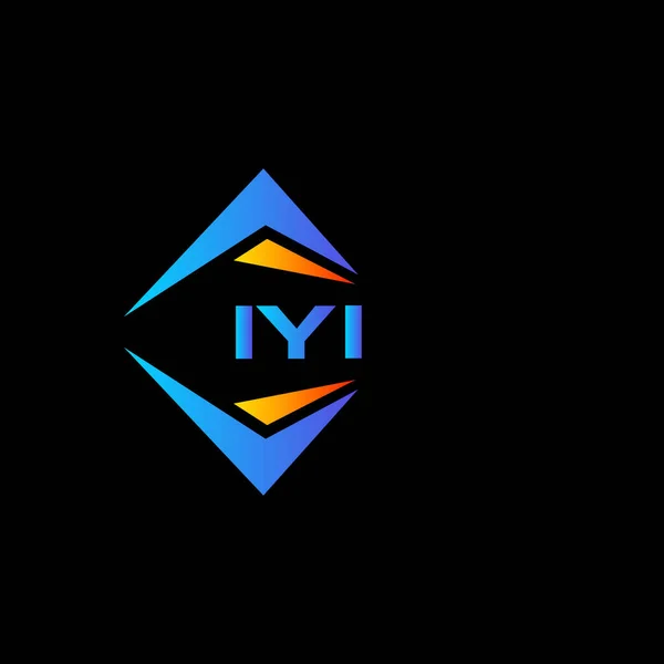 Iyi Abstrakt Teknik Logotyp Design Vit Bakgrund Iyi Kreativa Initialer — Stock vektor