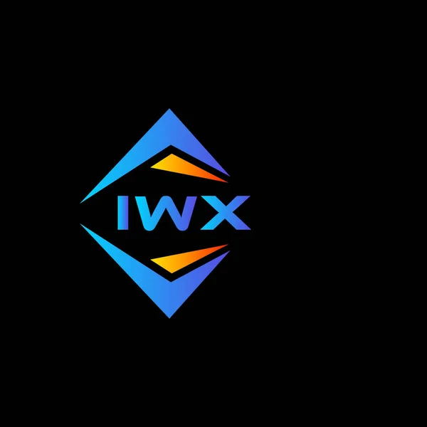 Iwx Abstrakt Teknik Logotyp Design Vit Bakgrund Iwx Kreativa Initialer — Stock vektor