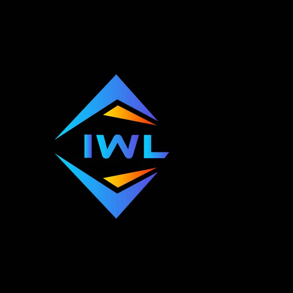 Iwl Abstrakt Teknik Logotyp Design Vit Bakgrund Iwl Kreativa Initialer — Stock vektor