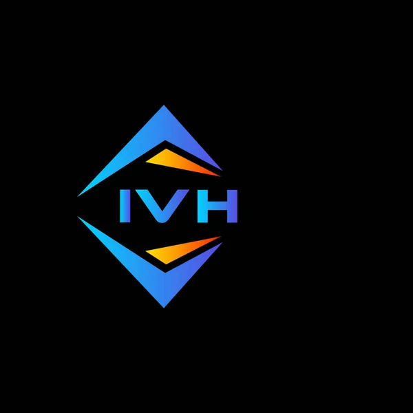 白い背景にIvh抽象技術のロゴデザイン Ivhクリエイティブイニシャルレターロゴコンセプト — ストックベクタ