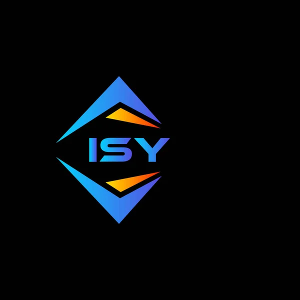 Isy Abstrakt Teknik Logotyp Design Vit Bakgrund Isy Kreativa Initialer — Stock vektor