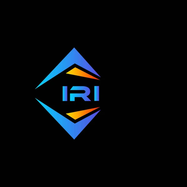 Iri Abstrakt Teknik Logotyp Design Vit Bakgrund Iri Kreativa Initialer — Stock vektor