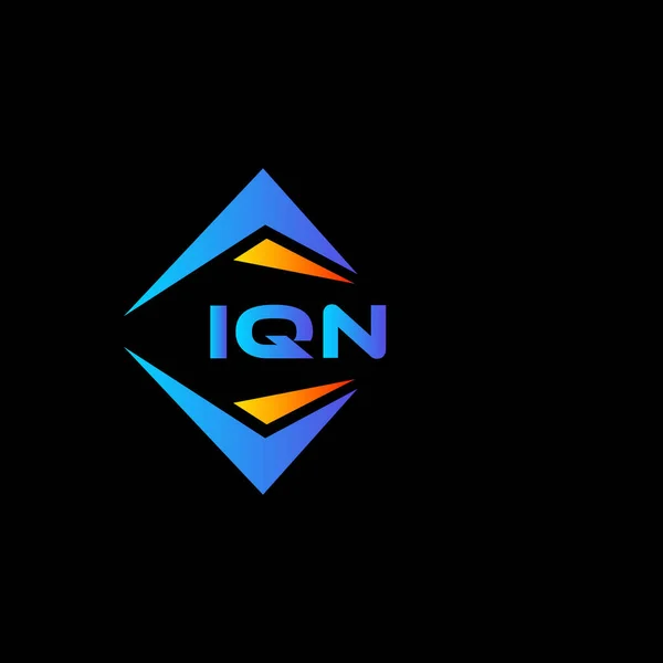 Iqn Abstrakt Teknik Logotyp Design Vit Bakgrund Iqn Kreativa Initialer — Stock vektor