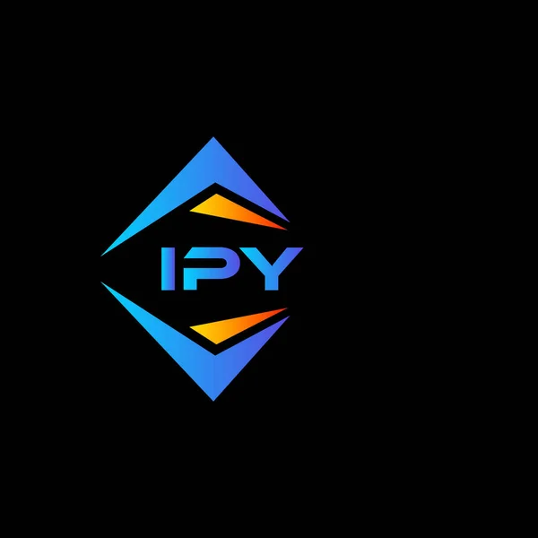 Design Logotipo Tecnologia Abstrata Ipy Fundo Branco Ipy Iniciais Criativas — Vetor de Stock