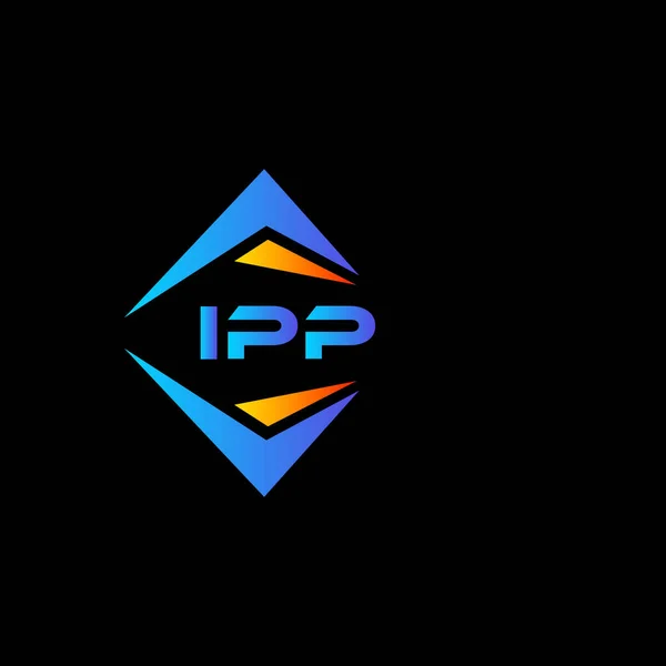 Ipp Abstrakt Teknik Logotyp Design Vit Bakgrund Ipp Kreativa Initialer — Stock vektor
