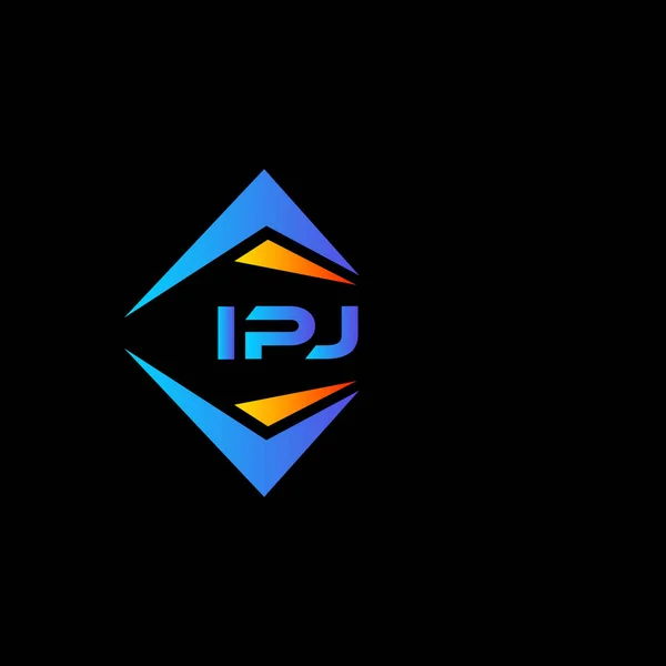 Webipj白い背景に抽象技術のロゴデザイン Ipjクリエイティブイニシャルレターロゴコンセプト — ストックベクタ