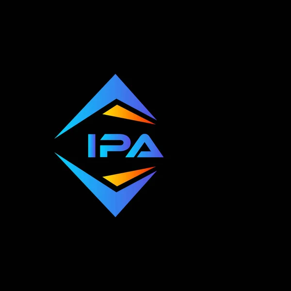 Design Logotipo Tecnologia Abstrata Ipa Fundo Branco Ipa Iniciais Criativas — Vetor de Stock