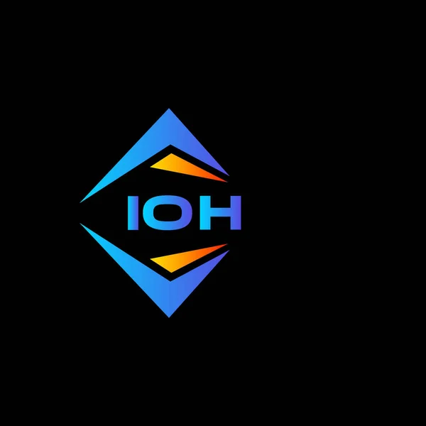 Ioh Abstract Technology Logo Design White Background Ioh Creative Initials — Stock Vector
