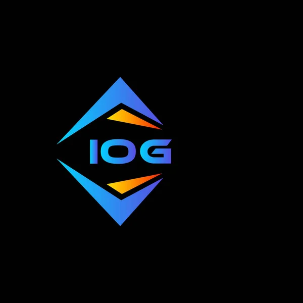 Iog Abstract Technologie Logo Ontwerp Witte Achtergrond Iog Creatieve Initialen — Stockvector