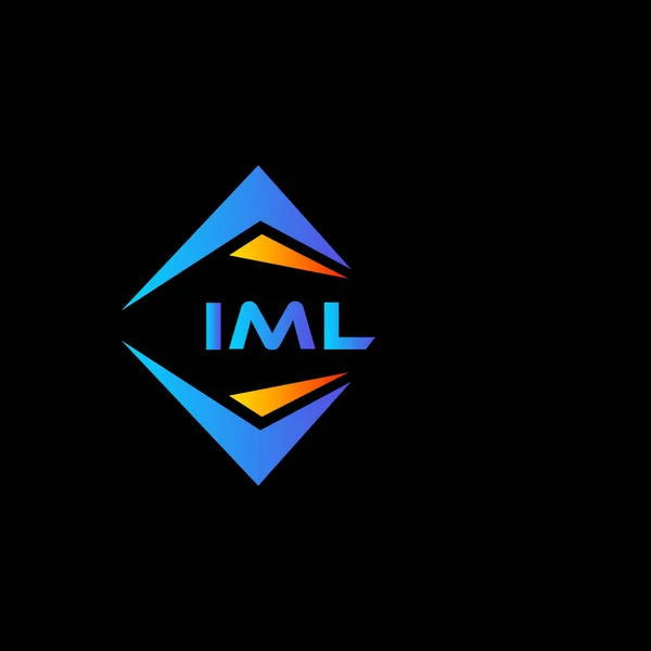 Iml Abstrakt Teknik Logotyp Design Vit Bakgrund Iml Kreativa Initialer — Stock vektor
