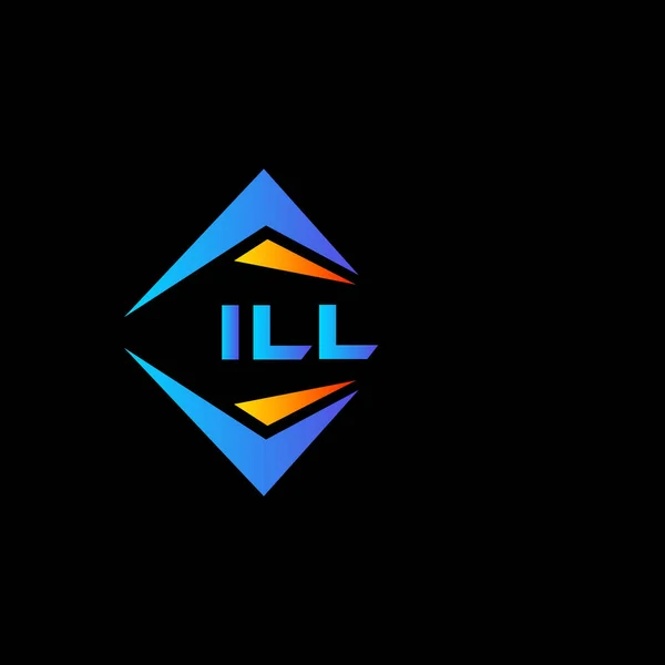 Ill Design Logotipo Tecnologia Abstrata Fundo Branco Ill Iniciais Criativas — Vetor de Stock