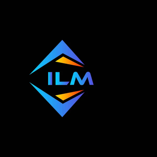 Ilm Abstrakt Teknik Logotyp Design Vit Bakgrund Ilm Kreativa Initialer — Stock vektor