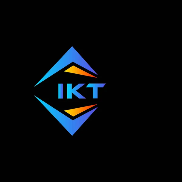 Ikt 디자인은 배경에 Ikt 창조적 이니셜 — 스톡 벡터