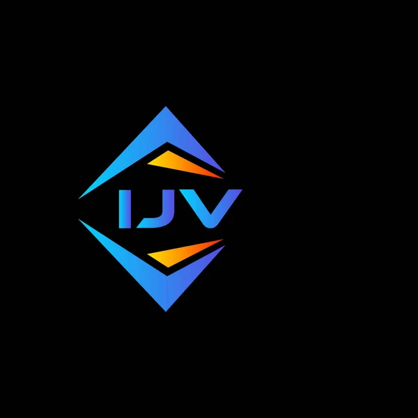 Ijv Technologie Abstraite Logo Design Sur Fond Blanc Ijv Initiales — Image vectorielle