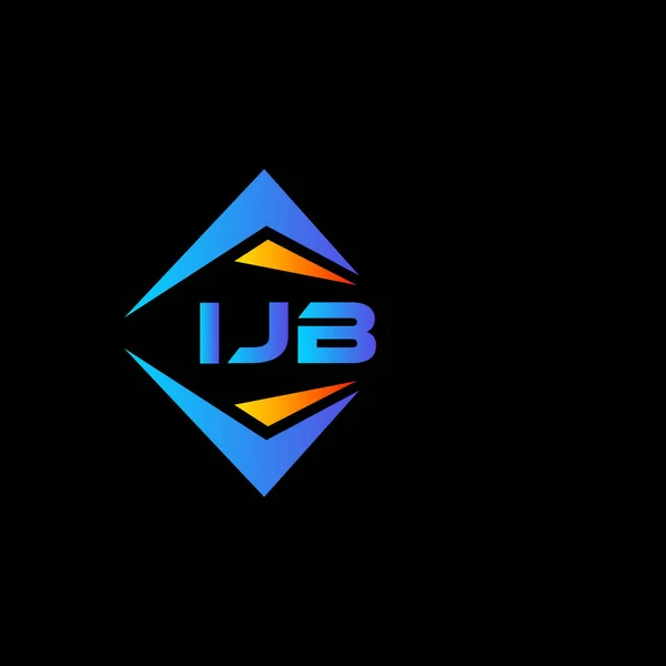 Diseño Del Logotipo Tecnología Abstracta Ijb Sobre Fondo Blanco Ijb — Vector de stock