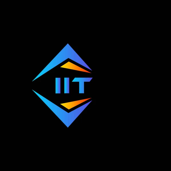 Iit Abstrakt Teknik Logotyp Design Vit Bakgrund Iit Kreativa Initialer — Stock vektor