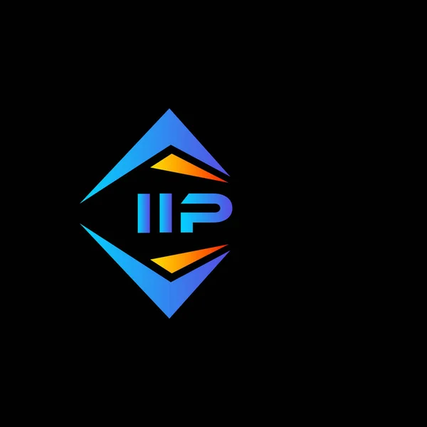 Iip Abstrakt Teknik Logotyp Design Vit Bakgrund Iip Kreativa Initialer — Stock vektor