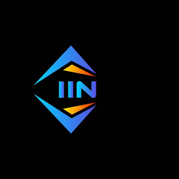 Iin Abstraktní Design Loga Bílém Pozadí Iin Tvůrčí Iniciály Koncept — Stockový vektor