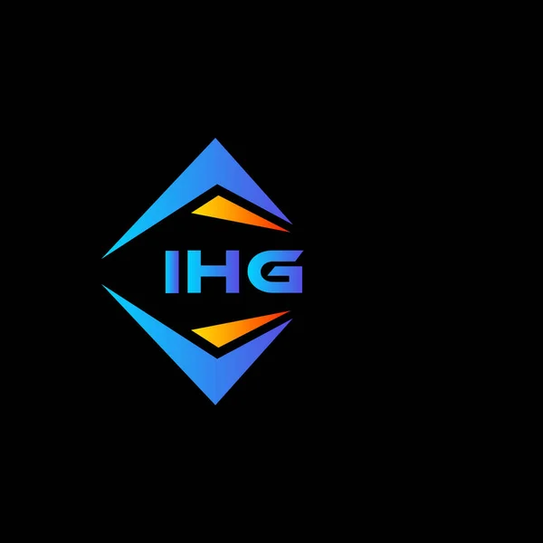 白い背景にIhg抽象技術のロゴデザイン Ihgクリエイティブイニシャルレターロゴコンセプト — ストックベクタ