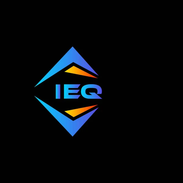 Ieq Abstrakt Teknik Logotyp Design Vit Bakgrund Ieq Kreativa Initialer — Stock vektor