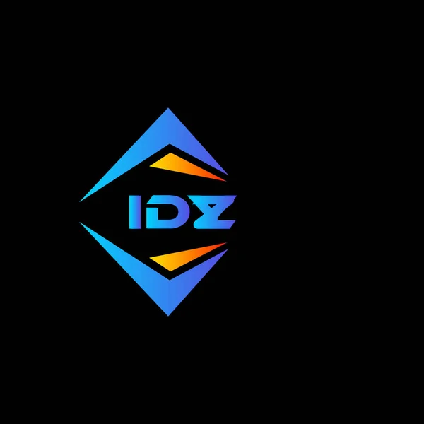 Idz Abstrakt Teknik Logotyp Design Vit Bakgrund Idz Kreativa Initialer — Stock vektor
