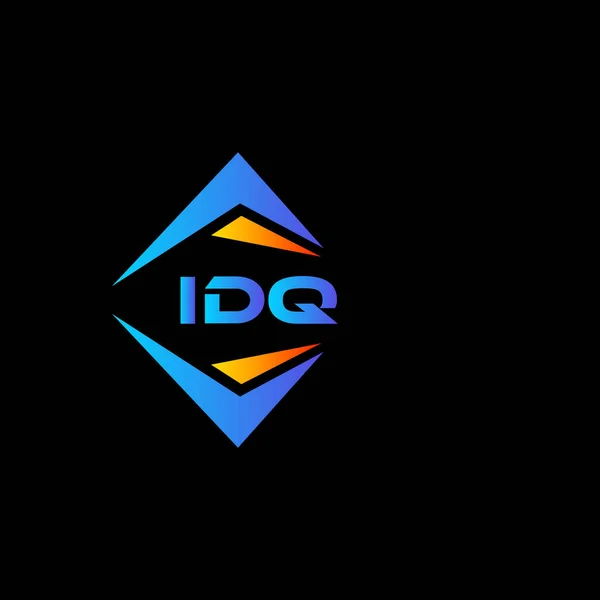 Idq Abstrakt Teknik Logotyp Design Vit Bakgrund Idq Kreativa Initialer — Stock vektor