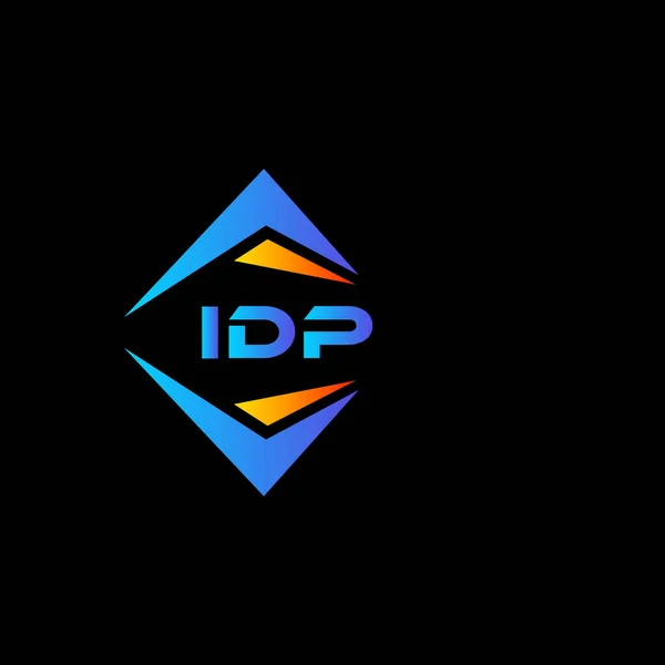 基于白色背景的Idp抽象技术标志设计 Idp Creative Initials Letter Logo Concept — 图库矢量图片