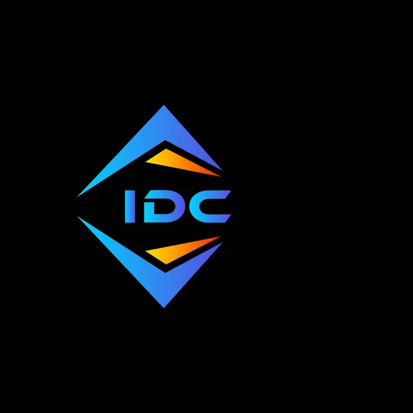 Idc Abstrakt Teknik Logotyp Design Vit Bakgrund Idc Kreativa Initialer — Stock vektor