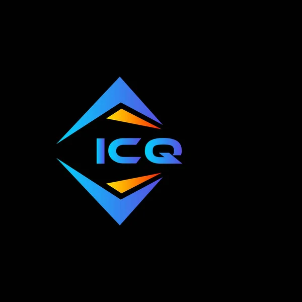 Icq Abstrakt Teknik Logotyp Design Vit Bakgrund Icq Kreativa Initialer — Stock vektor