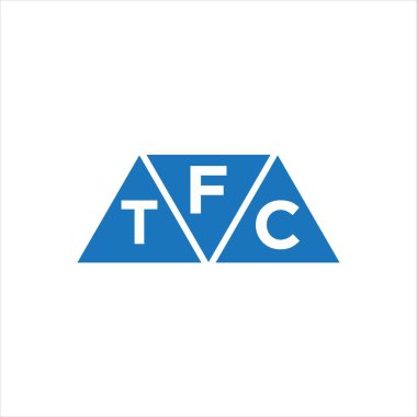 Beyaz arkaplanda FTC üçgen şekil logosu tasarımı. FTC yaratıcı harflerin baş harfleri logo kavramı.