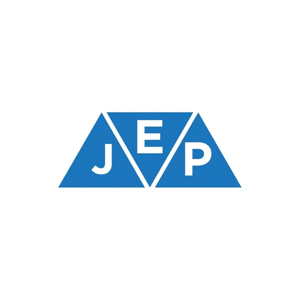 Logo Design Form Eines Ejp Dreiecks Auf Weißem Hintergrund Ejp — Stockvektor