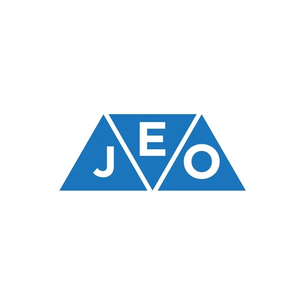 Logo Design Form Eines Ejo Dreiecks Auf Weißem Hintergrund Ejo — Stockvektor