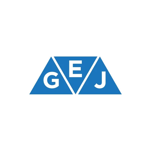 Egj Dreieck Form Logo Design Auf Weißem Hintergrund Egj Kreative — Stockvektor