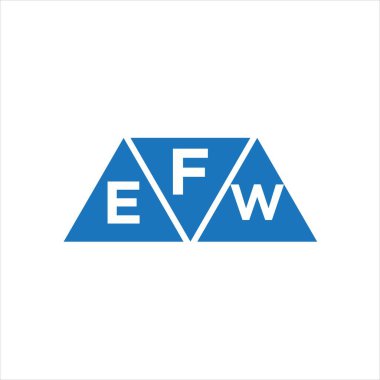 Beyaz arka planda birkaç üçgen şekilli logo tasarımı. Birkaç yaratıcı harfin baş harfleri logo kavramı.