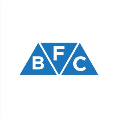Beyaz zemin üzerinde FBC üçgen şekil logosu tasarımı. FBC yaratıcı harflerin baş harfleri logo kavramı.