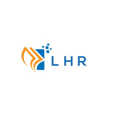 Beyaz arka planda LHR kredi onarım logosu tasarımı. LHR yaratıcı harflerin baş harfleri Grafik Harf Logosu. LHR işletme finans logosu tasarımı. LHR kredi onarım muhasebe logosu tasarımı beyaz arka planda. LHR yaratıcı baş harfleri Büyüme Grafiği le