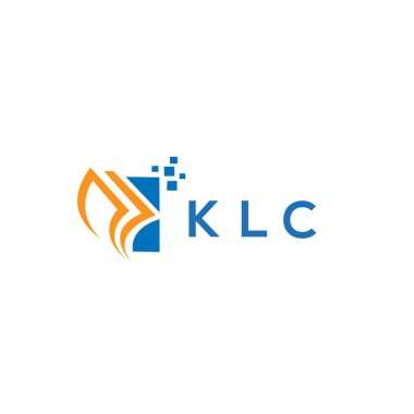 Beyaz arka planda KLC kredi onarım logosu tasarımı. KLC yaratıcı isminin baş harfleri Grafik Harfi Logosu. KLC işletme finans logosu tasarımı.