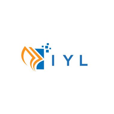 Beyaz arka planda IYL kredi onarım logosu tasarımı. IYL yaratıcı harflerin baş harfleri Grafik Harf Logosu. IYL işletme finans logosu tasarımı.