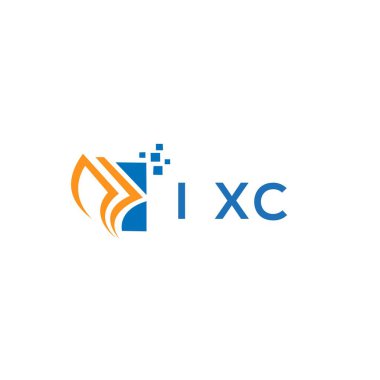 Beyaz arka planda IXC kredi onarım logosu tasarımı. IXC yaratıcı harflerin baş harfleri, grafiksel logo konsepti. IXC ticari finans logosu tasarımı. IXC kredi onarım muhasebe logosu tasarımı. Beyaz arka planda. IXC yaratıcı baş harfleri Büyüme Grafiği le