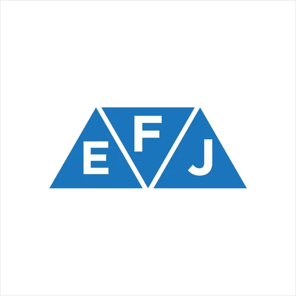Fej Dreieck Form Logo Design Auf Weißem Hintergrund Fej Kreative — Stockvektor