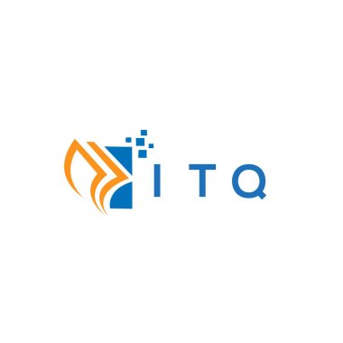 ITQ kredi onarım logosu tasarımı beyaz arka planda. ITQ yaratıcı harflerin baş harfleri Grafik Harfi Logosu. ITQ işletme finans logosu tasarımı.
