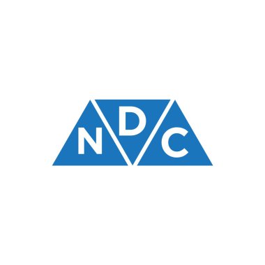 Beyaz arka planda DNC 3 üçgen logo tasarımı. DNC yaratıcı harflerin baş harfleri logo kavramı.